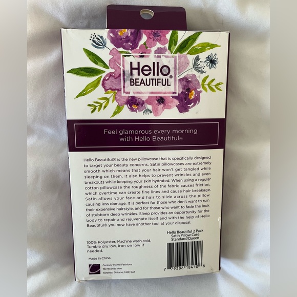 NIB Set of 2 Satin Pillow Cases - Picture 2 of 2